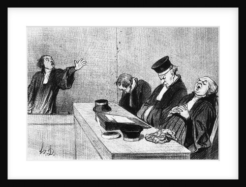 Lawyers Falling Asleep Before Judge by Anonymous