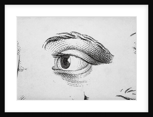 Eye Looking Upward Right by Anonymous