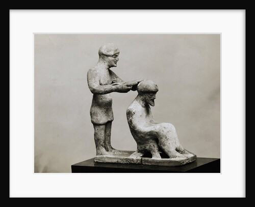 Sculptor of Grecian Barber at Work by Anonymous