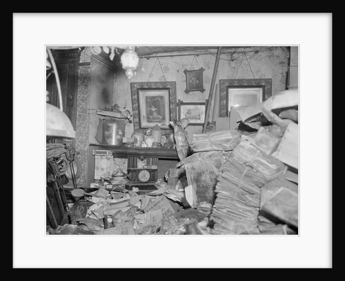 Clutter Filled Room in the Collyer House by Anonymous