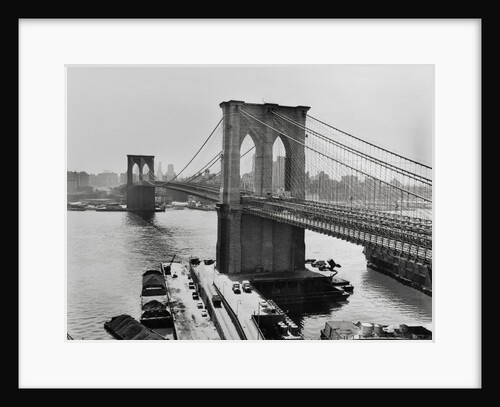 View of the Brooklyn Bridge by Anonymous