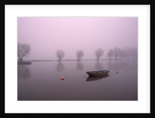 Mist Obsures Boat in The Rhine by Anonymous