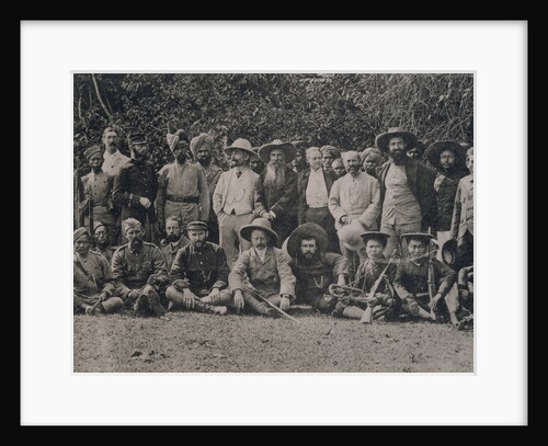Portrait of Explorers near Angkor Wat, Vietnam, 1868 by Anonymous