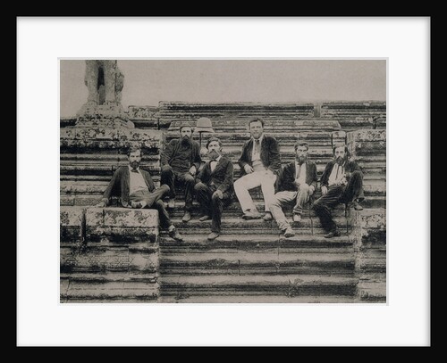 Portrait of Explorers at Angkor Wat, Vietnam, 1868 by Anonymous