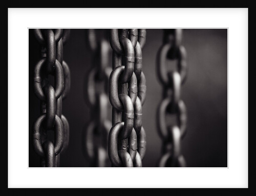 Close Up of Chain Links by Anonymous