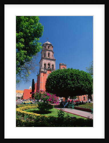Church Beside Plaza Garden by Anonymous