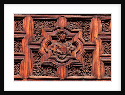 Carved Door Panel at Church of San Juan de Dios by Anonymous