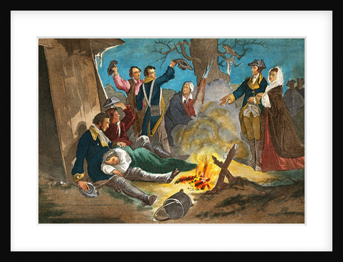 George Washington and Wife Visiting Troops by Anonymous