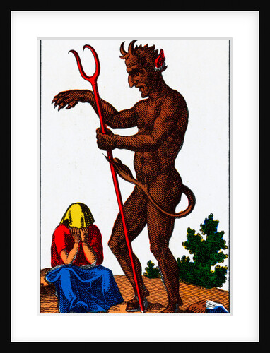 Tarot Card Depicting the Devil by Anonymous