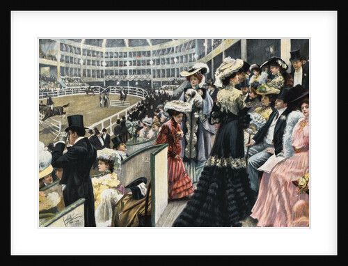Patrons at the Hippodrome for Horse Show by Anonymous