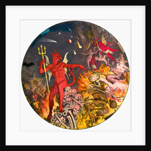 Satan Ruling Victims of Hell by Anonymous