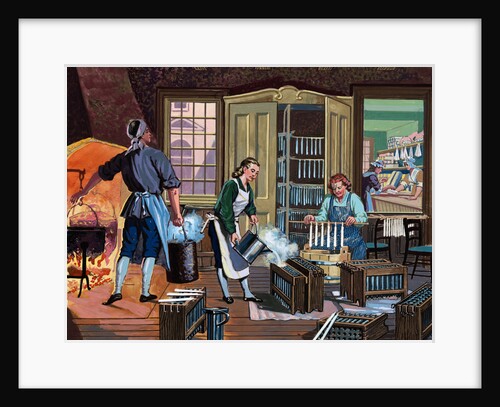 Workers Making Candles by Anonymous