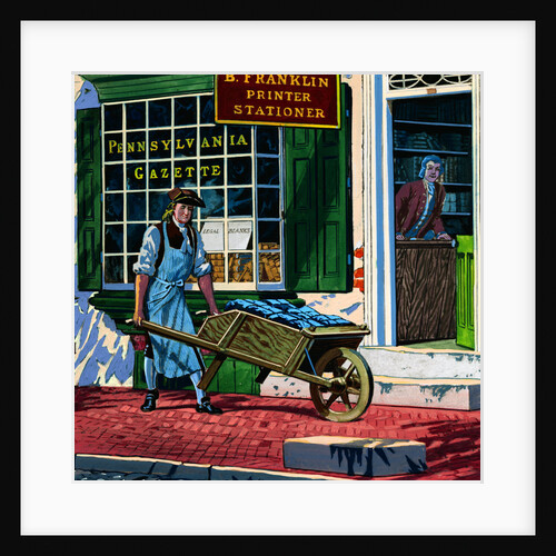 Worker Delivering Papers by Anonymous