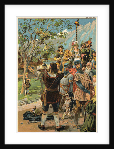 William Tell Aiming a Rifle by Anonymous