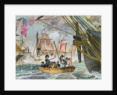 Oliver Perry During Battle of Lake Erie by Anonymous