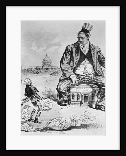 Political Cartoon of Uncle Sam and the Boss Thief by Anonymous