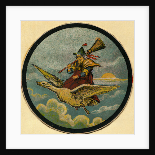 Mother Goose Riding Atop of Goose by Anonymous