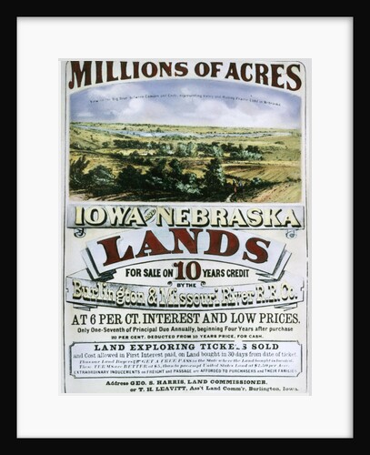 Advertisement for Iowa and Nebraska Lands by Anonymous