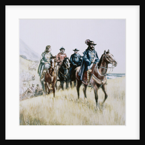 Illustration of Juan Bautista de Anza on Horseback by Anonymous