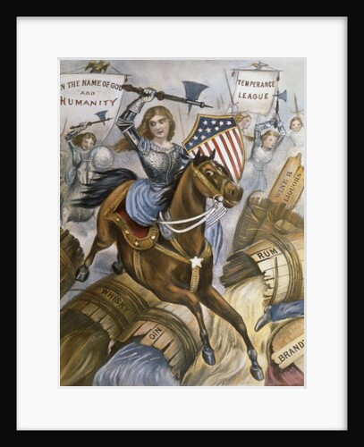 Woman's Holy War Lithograph by Currier & Ives