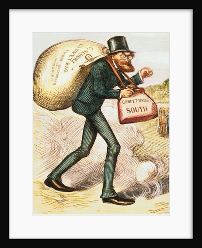 The Man with the (Carpet) Bags by Thomas Nast