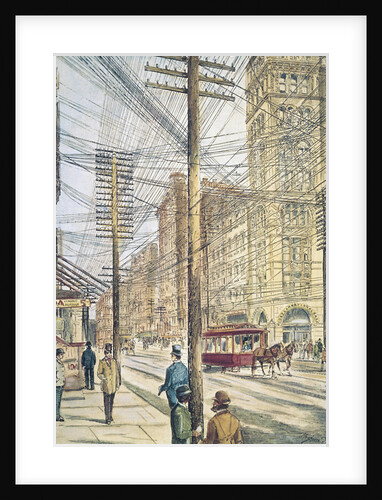 Disorderly Wires on Broadway by Anonymous