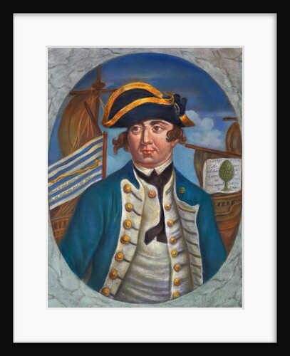 Portrait of First United States Naval Admiral Esek Hopkins by Anonymous