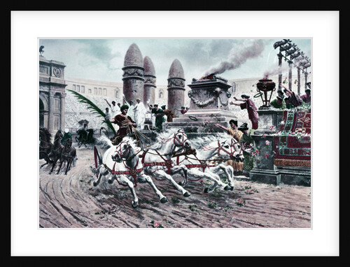 Roman Circus During Chariot Race by Anonymous