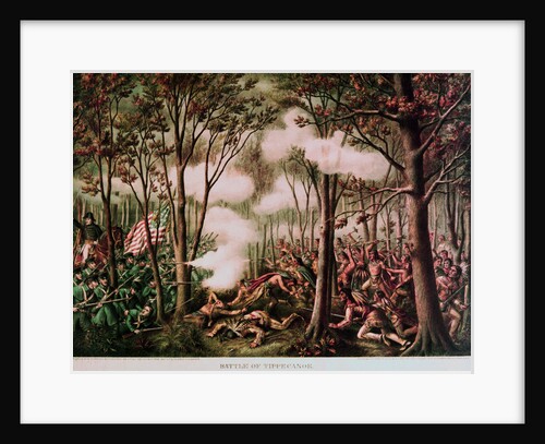 Battle of Tippecanoe Lithograph by Anonymous