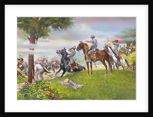 Thomas Jackson Directing Troops by Anonymous