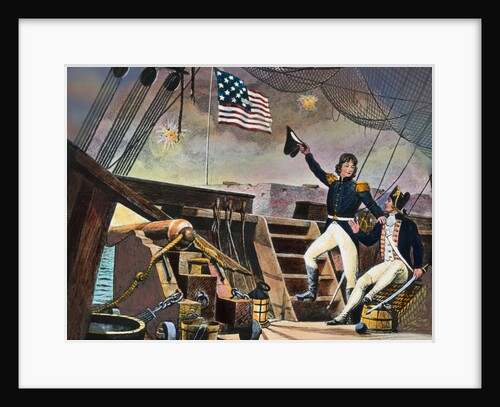 Francis Scott Key Waving Hat by Anonymous