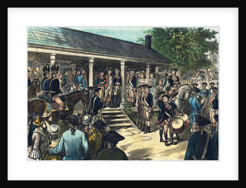 Soldiers Exiting Tavern with Traitor Major Andre by Anonymous