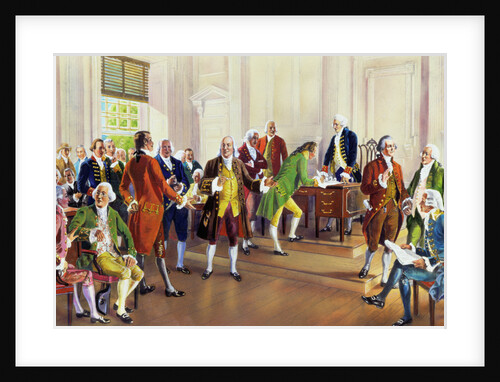 Signing of the Declaration of Independence by Anonymous