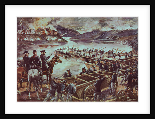 Illustration of the Battle Scene at Fredericksburg by Anonymous
