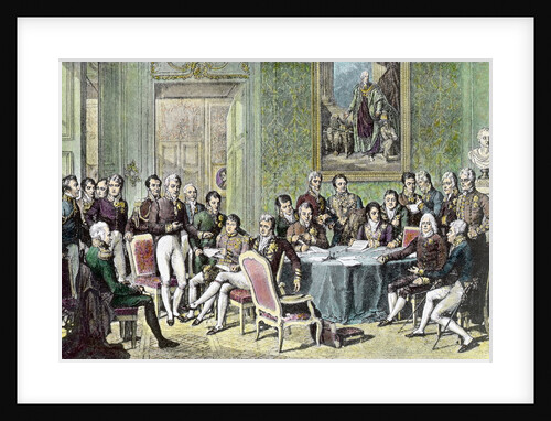 Painting of Vienna Congress Delegates by Johann Baptist Isabey