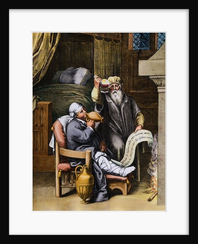 Physician Preparing Patient for Surgical Purposes by Anonymous
