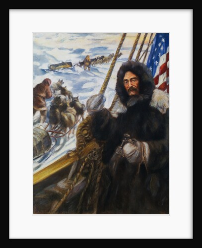 Explorer Robert Edwin Peary on Expedition Site by Anonymous