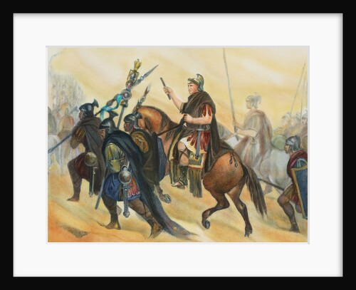 Hannibal and His Men Crossing Terrain for Battle by Anonymous