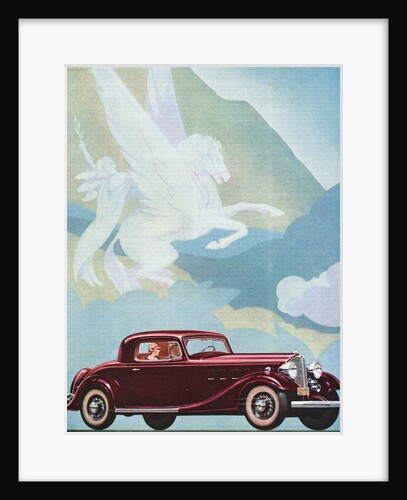 Early Advertising of Buick Automobile with Pegasus Overhead by Anonymous