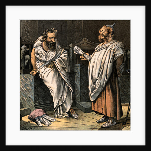 Vanderbilt and Gould in Togas by Anonymous