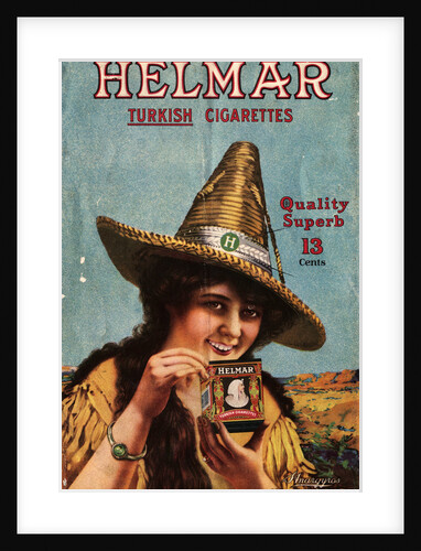 Woman Holding Pack of Cigarettes by Anonymous