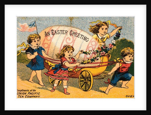 Children Pulling Giant Easter Egg by Anonymous