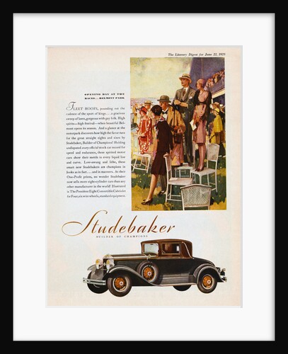 1929 Studebaker Advertisement by Anonymous