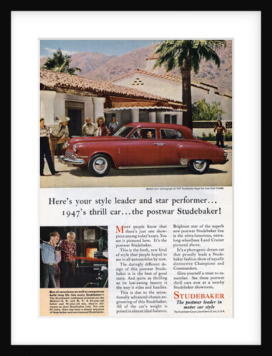 Ad for Studemaker Regal Deluxe Land Cruiser by Anonymous
