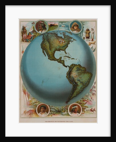 Map of the Americas by Anonymous