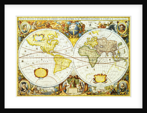 Map of the World in 1630 by Anonymous