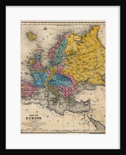 Map of Europe by Anonymous