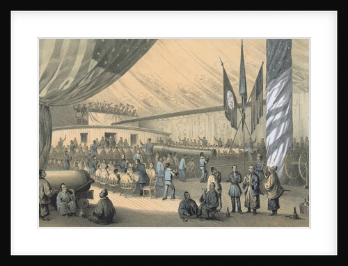 Matthew Perry Entertaining Japanese Commissioners on Ship by Anonymous
