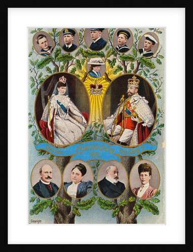 Commemorative Illustration of 1911 British Coronation by Anonymous