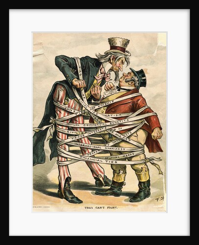 They Can't Fight Political Cartoon by Anonymous